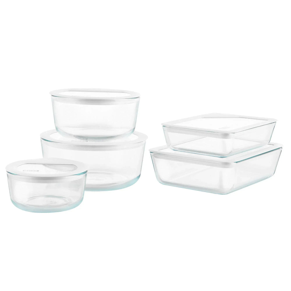 Pyrex 10-piece Ultimate Glass Food Storage Set - USA MEGA SHOP