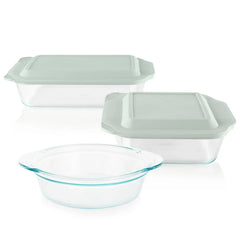 Pyrex 5-Piece Deep Glass Baking Dish Set - USA MEGA SHOP