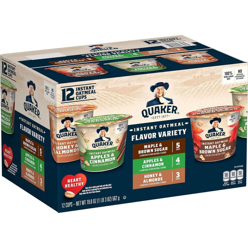 Quaker Instant Oatmeal Express Cup Variety Pack, 12 pk. - USA MEGA SHOP
