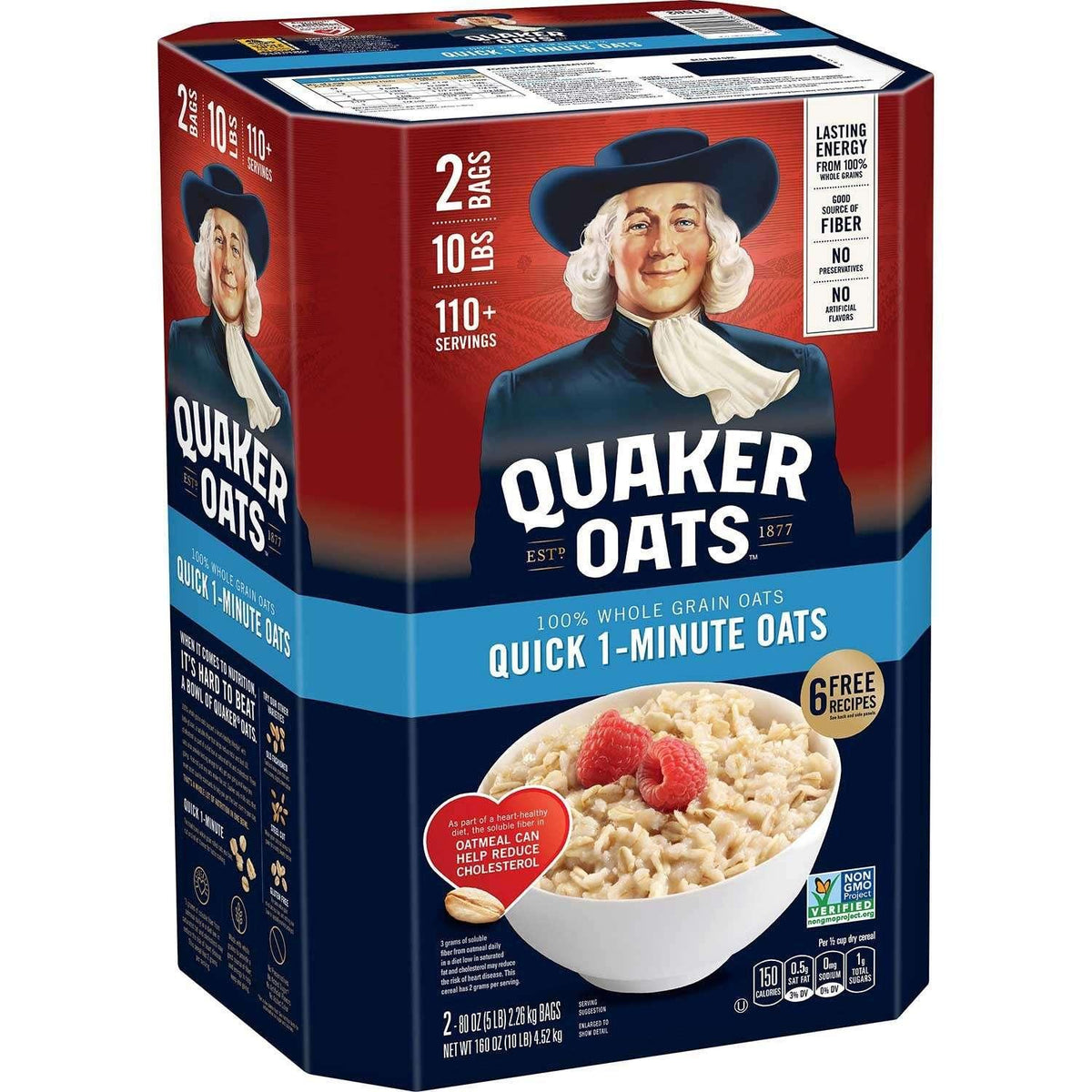 Quaker Quick 1-Minute Oats, 160 oz. - USA MEGA SHOP