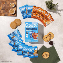 Protein cookie variety pack box with assorted soft & chewy cookie bags and cookies