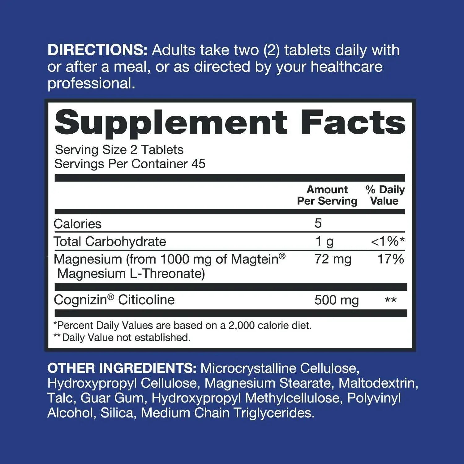 Qunol Brain Health Magnesium L-Threonate Tablets, 90 ct.