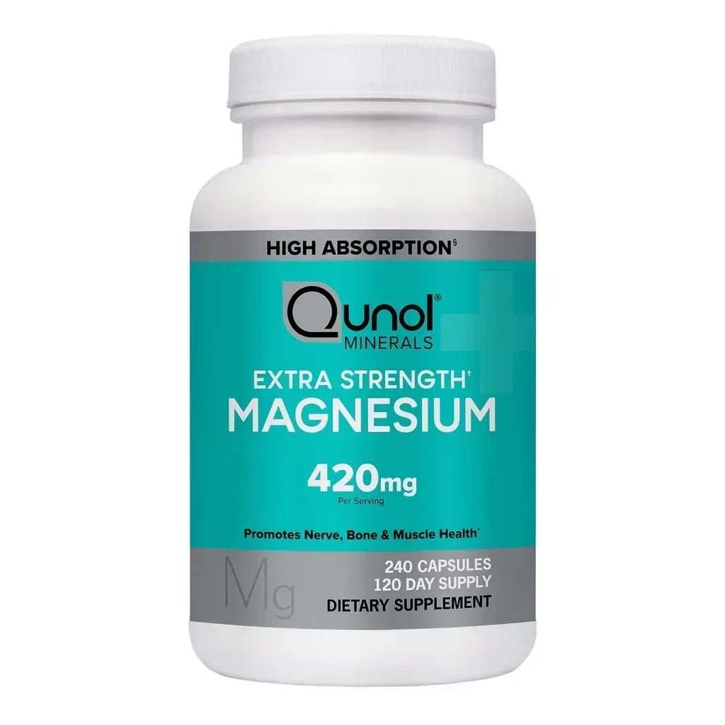 Qunol Extra Strength Magnesium 420 mg, 240 Capsules