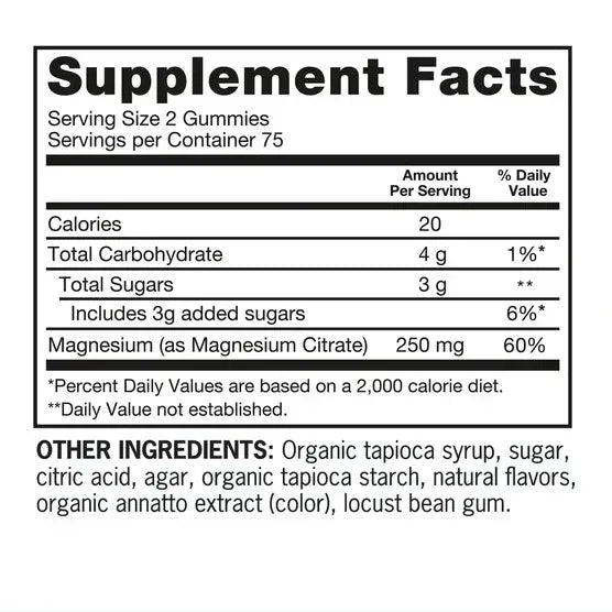 Qunol Magnesium Extra Strength 250 mg, 150 Gummies