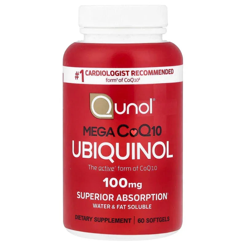 Qunol, Mega CoQ10 Ubiquinol, 100 mg, Softgels