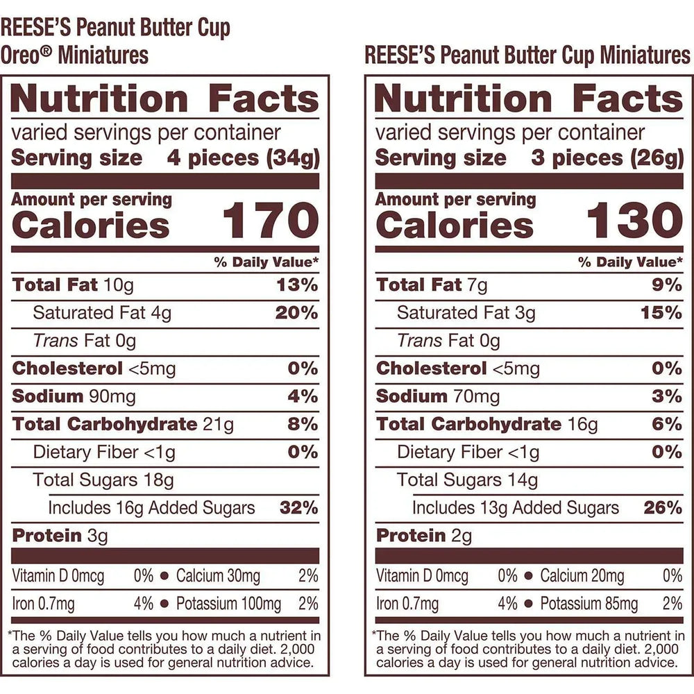 REESE'S Miniatures Oreo and Original Peanut Butter Cups Candy, 48.8 oz. - USA MEGA SHOP