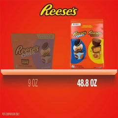 REESE'S Miniatures Oreo and Original Peanut Butter Cups Candy, 48.8 oz.