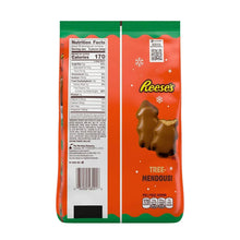 REESE'S Trees back of bag with Nutrition Facts and tree-shaped candy graphic.