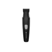 Black REMINGTON head and body trimmer with comb guide and blade area