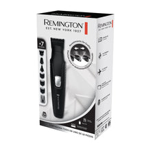 REMINGTON all-in-one grooming kit box with black head and body trimmer