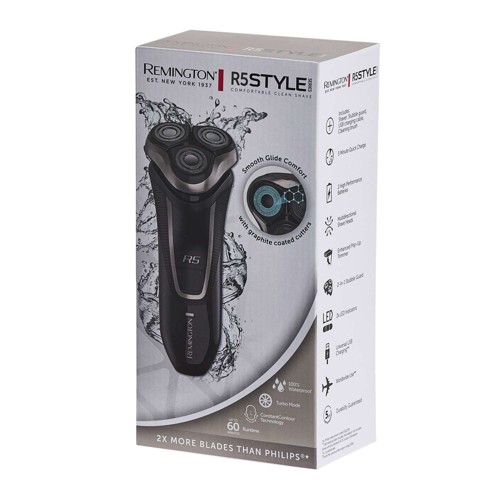 REMINGTON R5 Style Series Rotary Shaver for Men
