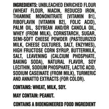 Ingredients list for RITZ cheese cracker sandwiches