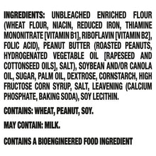 Ingredients list for RITZ peanut butter cracker sandwiches, includes wheat and peanuts