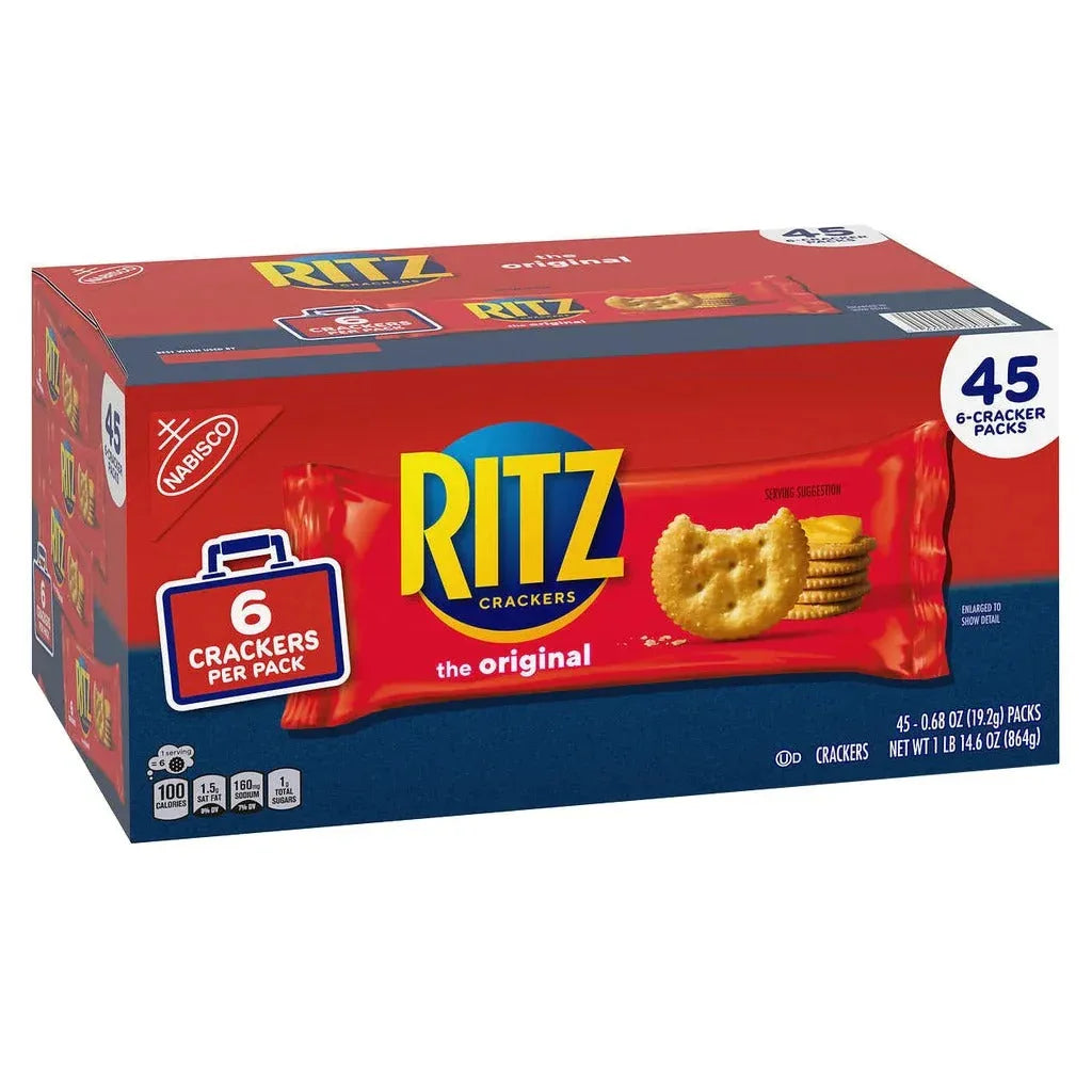 RITZ Crackers, Original, 0.68 oz, 45-count - USA MEGA SHOP