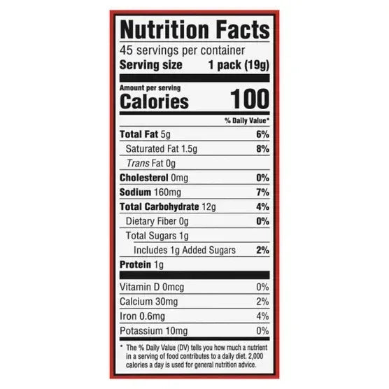 RITZ Crackers, Original, 0.68 oz, 45-count