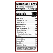 RITZ Original crackers nutrition facts panel: 100 calories per pack