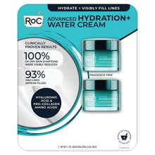 Teal face water cream 2-pack box with two Roc hydration jars on front