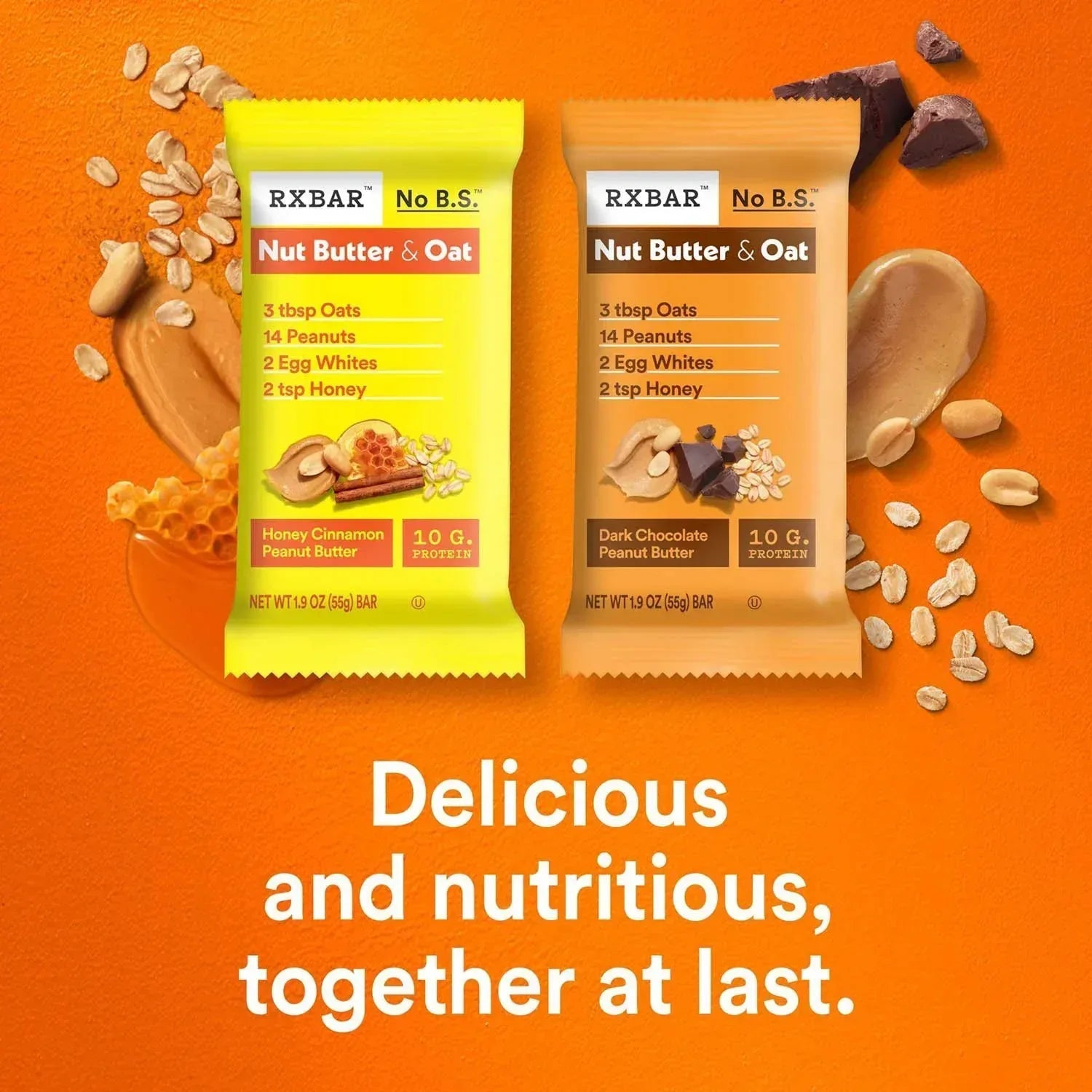 RXBAR Nut Butter & Oat Bar Variety Pack, 1.9 oz. 14 ct.