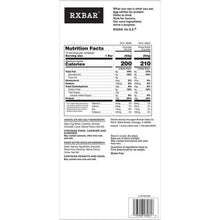 Back panel of protein bar variety pack with nutrition facts and ingredients