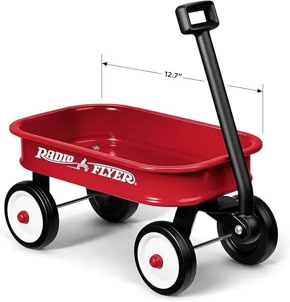 Radio Flyer Mini Classic Red Wagon for Kids, Toy Wagon For Kids Aged 1.5+, Play-Size Version of the Classic, Durable Rolling Wheels & Steel Body, Working Handle, For Toys, Crafts & Gift Displays
