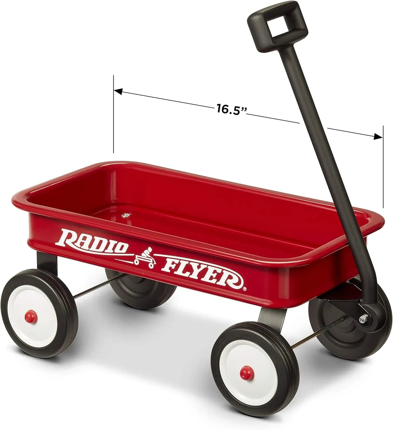 Radio Flyer Mini Classic Red Wagon for Kids, Toy Wagon For Kids Aged 1.5+, Play-Size Version of the Classic, Durable Rolling Wheels & Steel Body, Working Handle, For Toys, Crafts & Gift Displays