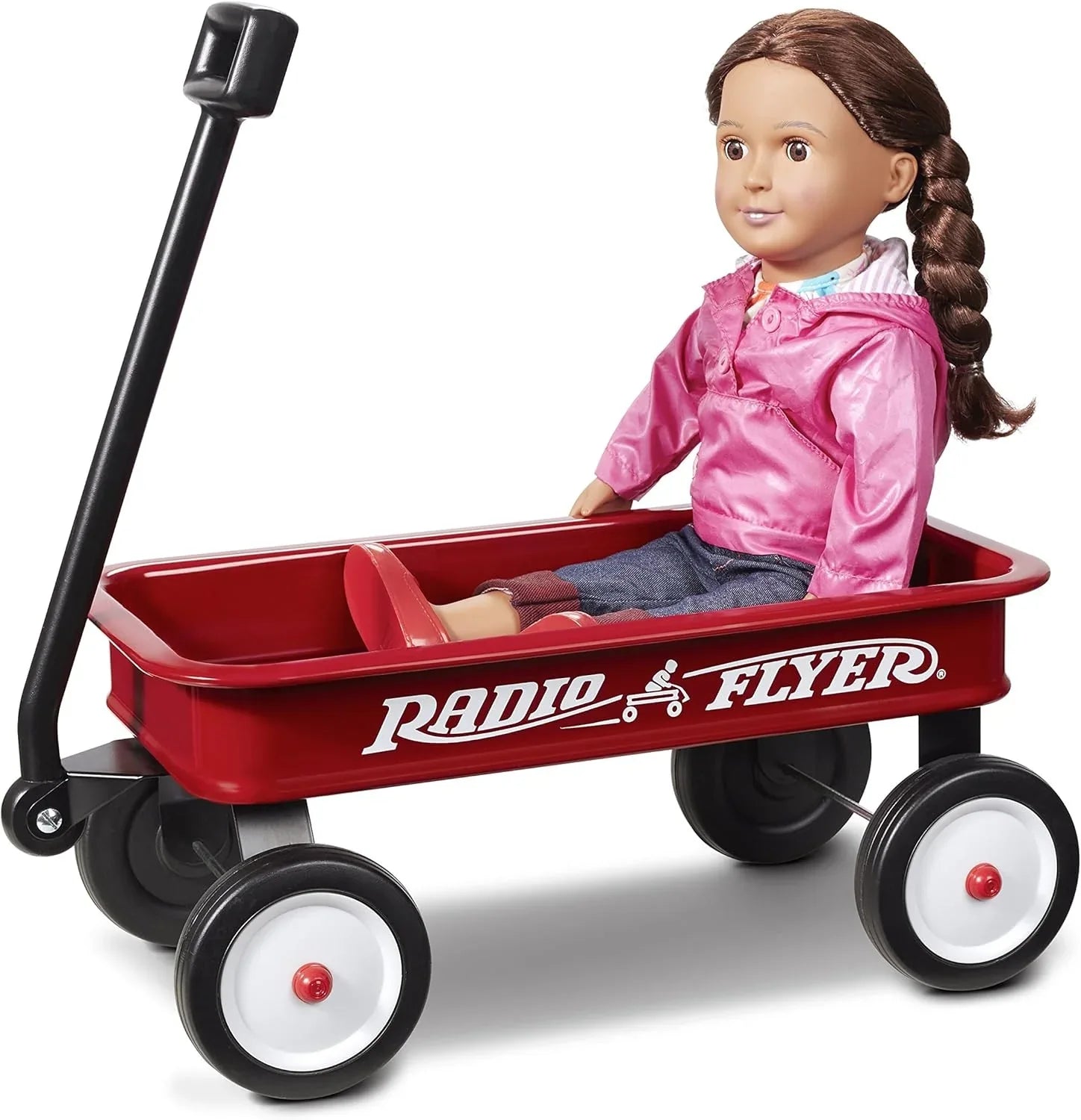 Radio Flyer Mini Classic Red Wagon for Kids, Toy Wagon For Kids Aged 1.5+, Play-Size Version of the Classic, Durable Rolling Wheels & Steel Body, Working Handle, For Toys, Crafts & Gift Displays