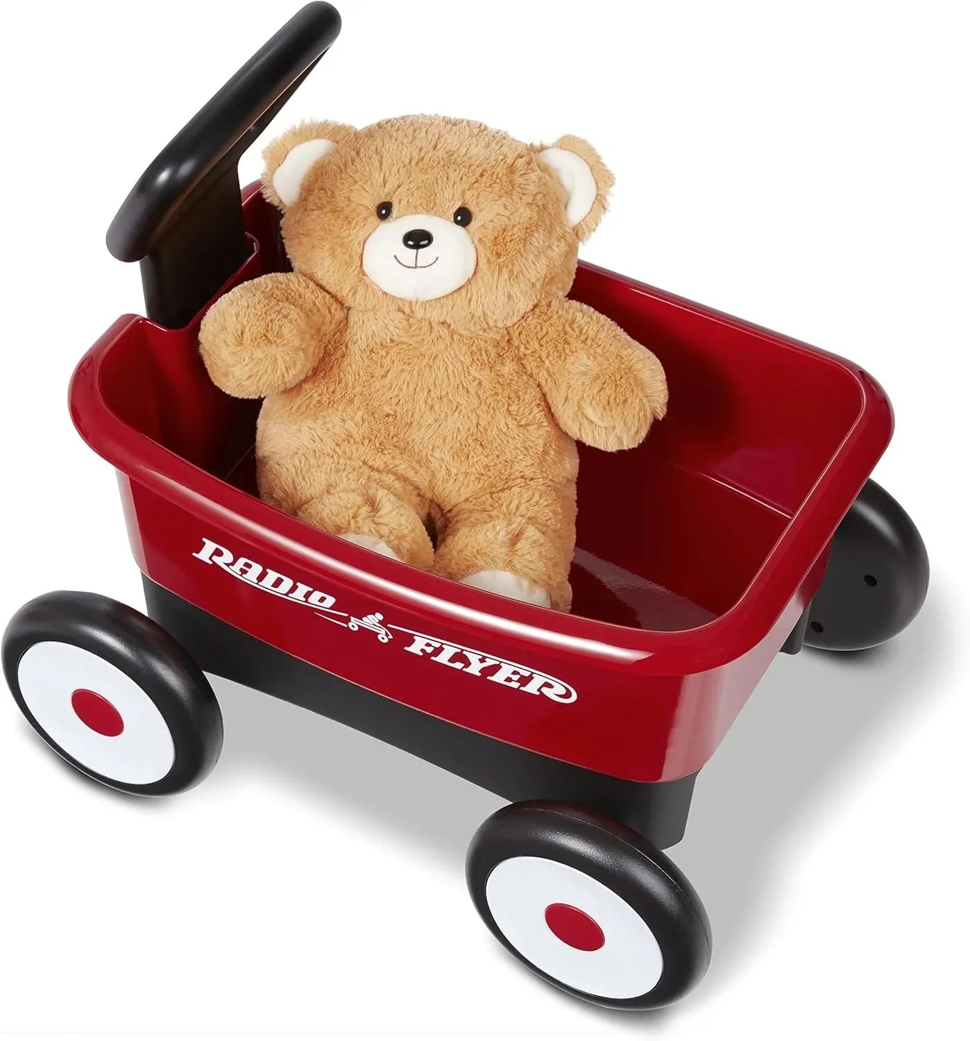 Radio Flyer Push & Pull Walker Wagon , Red, for Kids 1-4 Years Old, Locking Handle for Stability, Baby Push Walker Converts to Pull Wagon, for Indoor & Outdoor Play