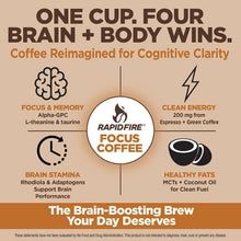 RapidFire Focus Coffee instant coffee, caramel macchiato flavor