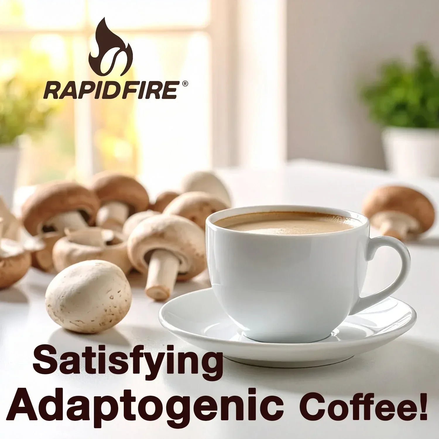 Rapid Fire Mushroom Instant Coffee, French Roast, 15.87 oz.
