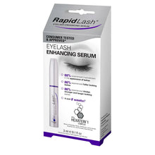 RapidLash Eyelash Enhancing Serum retail box with 3 ml (0.1 fl oz) info