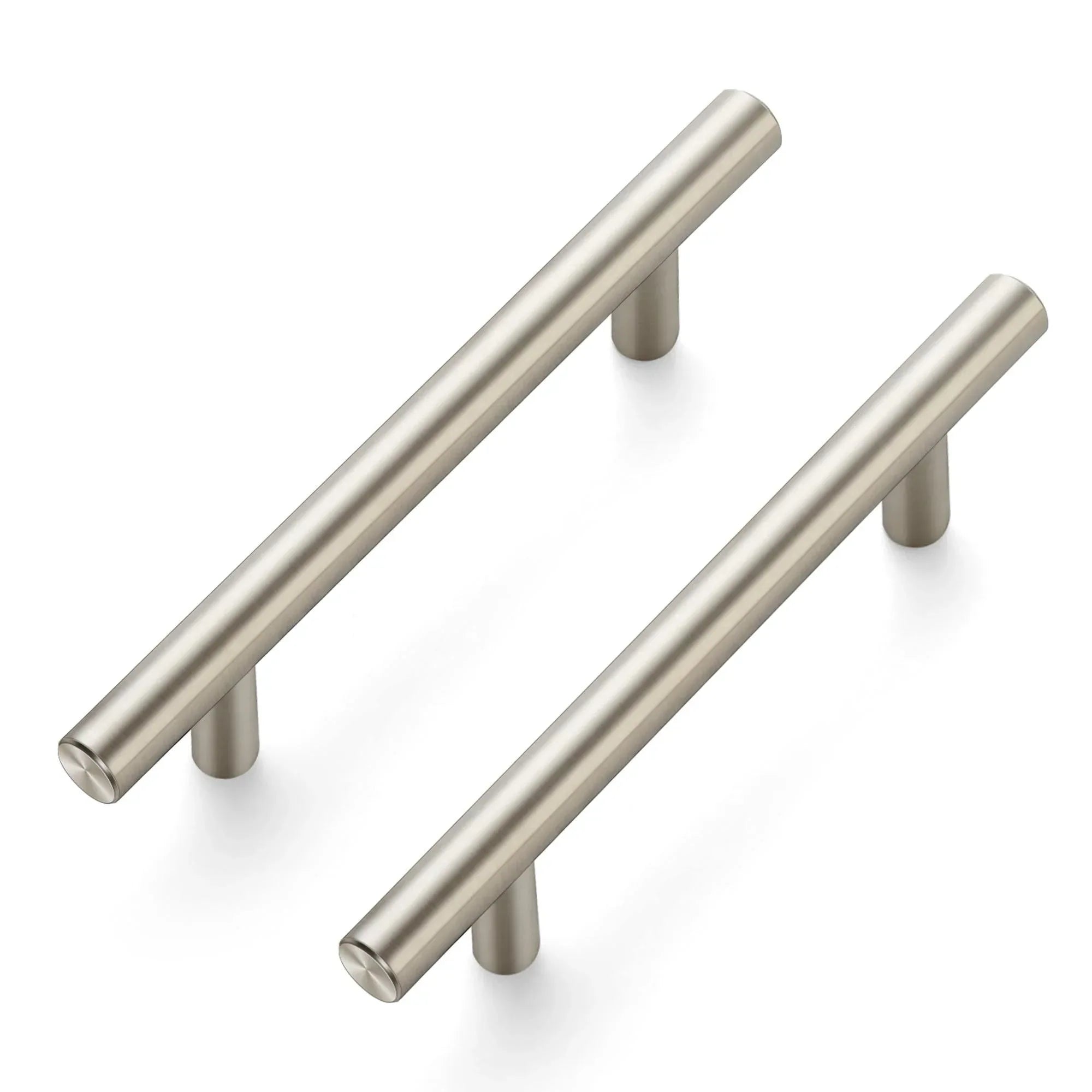 Ravinte 10 Pack 5" Cabinet Pulls Brushed Nickel Stainless Steel Kitchen Drawer Pulls Cabinet Handles 3" Hole Center