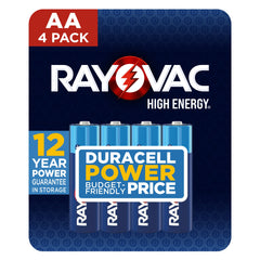 Rayovac High Energy AA Batteries (4 Pack), Double A Batteries