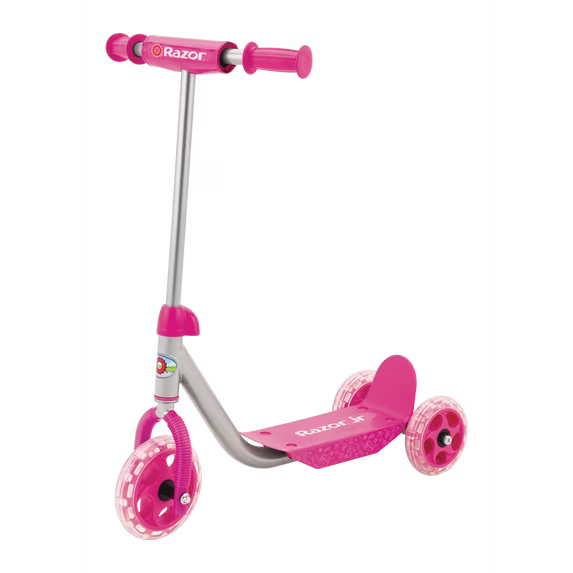 Razor Jr 3-Wheel Lil' Kick Scooter - for Kids Ages 3+, Pink
