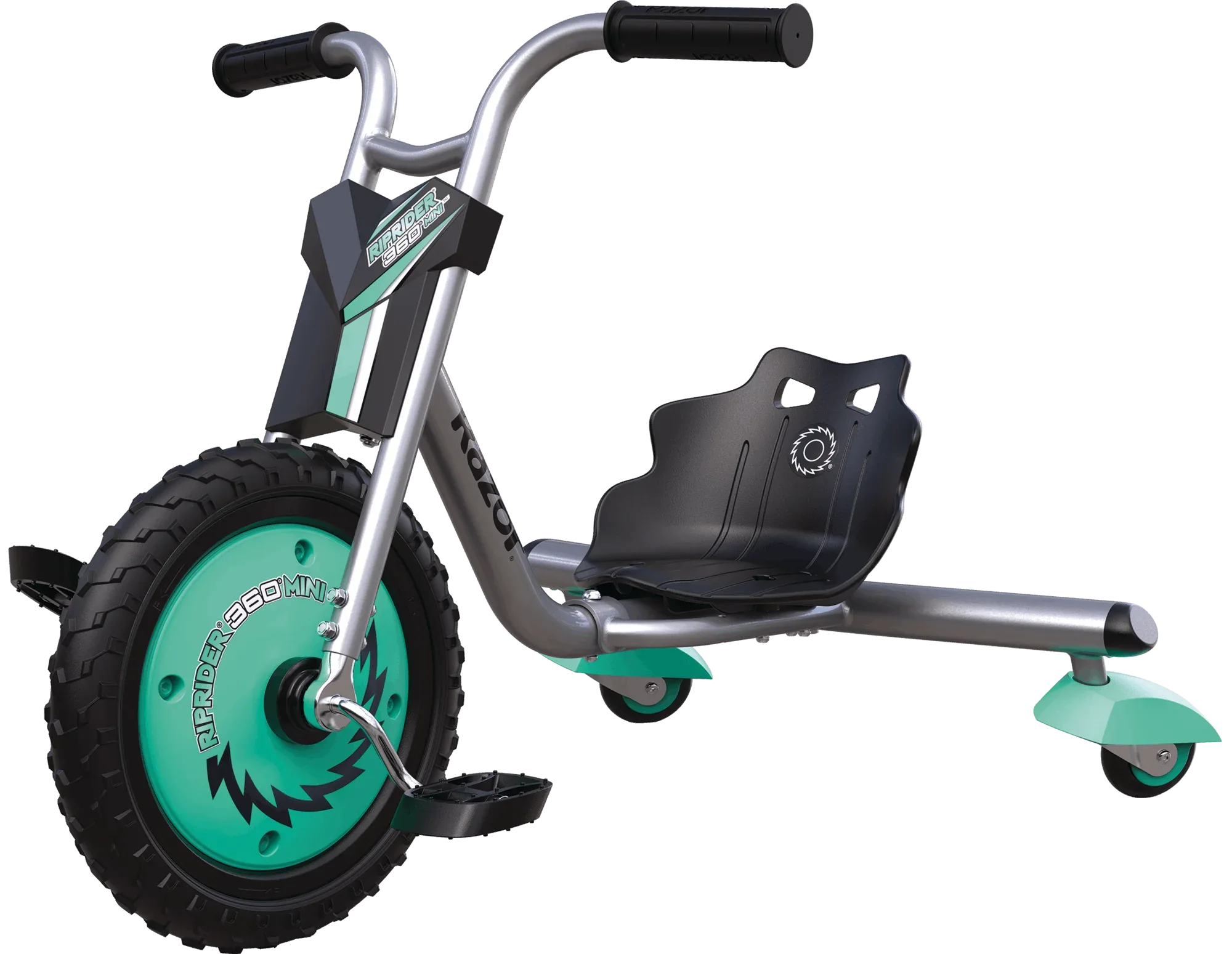 Razor RipRider 360 Mini - Teal, 360 Degrees Caster Tricycle, Easy Drifting, for Child Ages 3+ - USA MEGA SHOP
