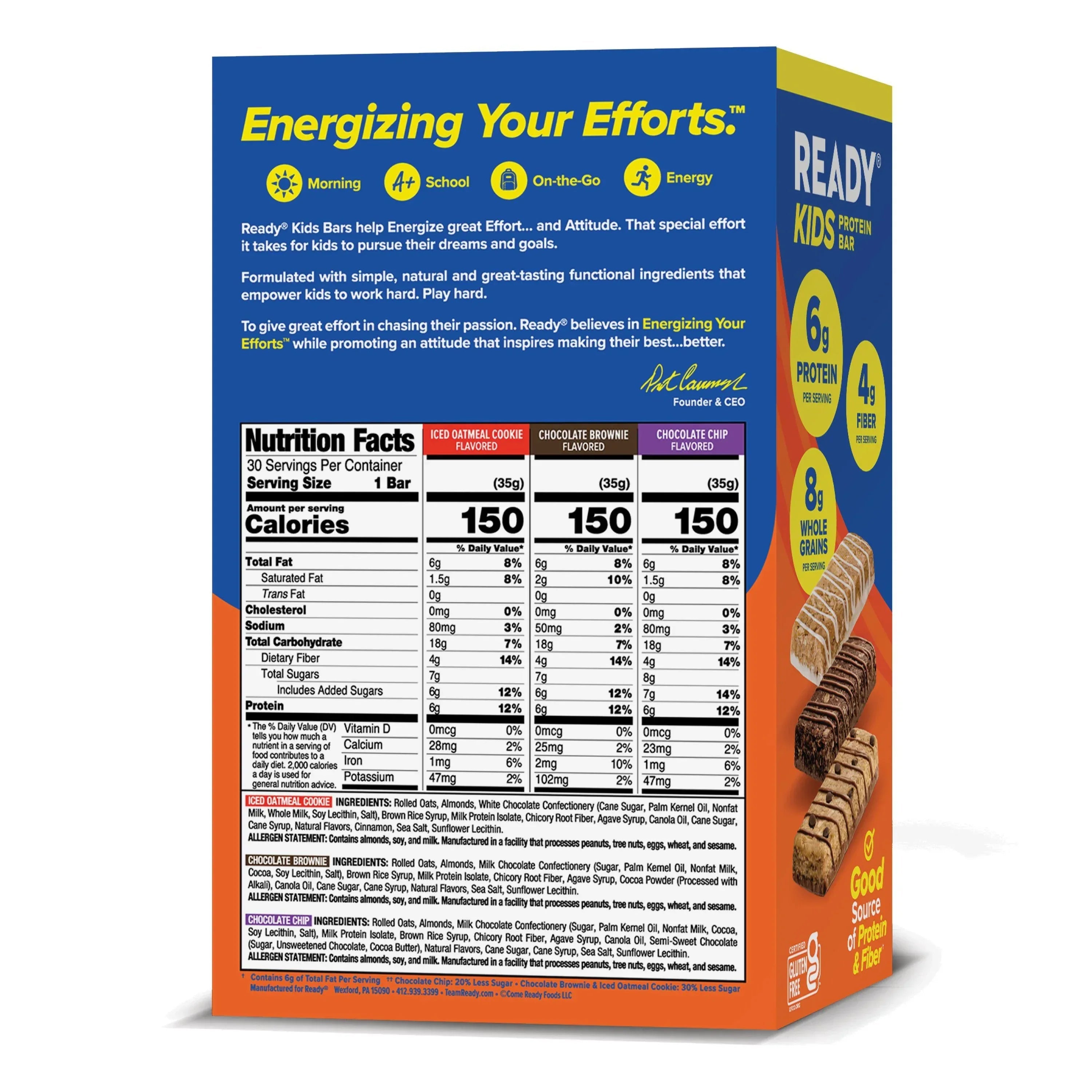 Ready Kids Bar Variety Pack, 1.23 oz., 30 ct.
