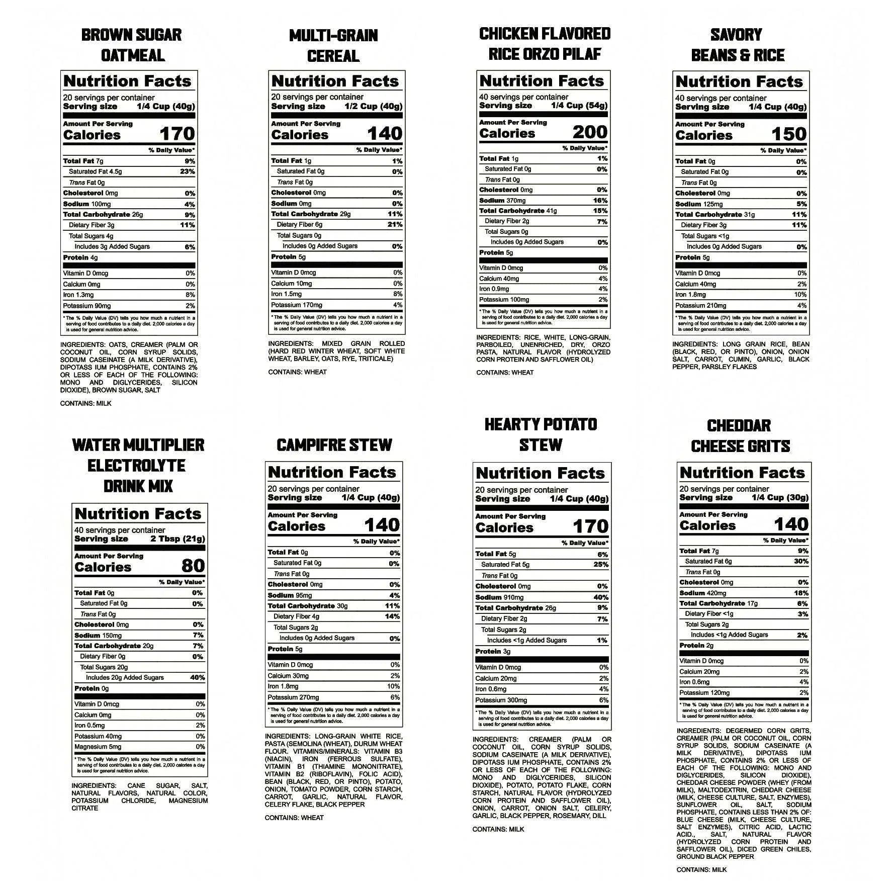 Ready Project 14D 2000 Emergency Food Supply (220 Total Servings) - USA MEGA SHOP