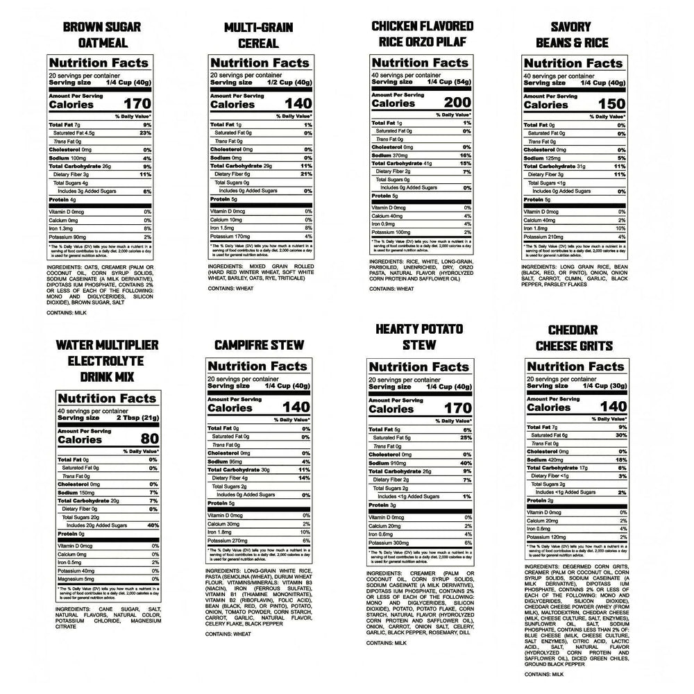 Ready Project 14D 2000 Emergency Food Supply (220 Total Servings) - USA MEGA SHOP