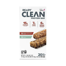 READY Clean protein bar variety pack, 20-count, gluten-free label