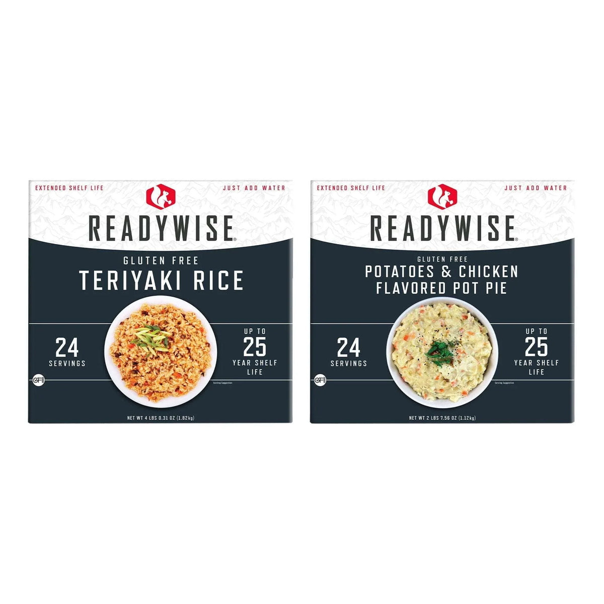 ReadyWise Gluten-Free Emergency Food Entree 2 Box Kit (48 Total Servings) - USA MEGA SHOP