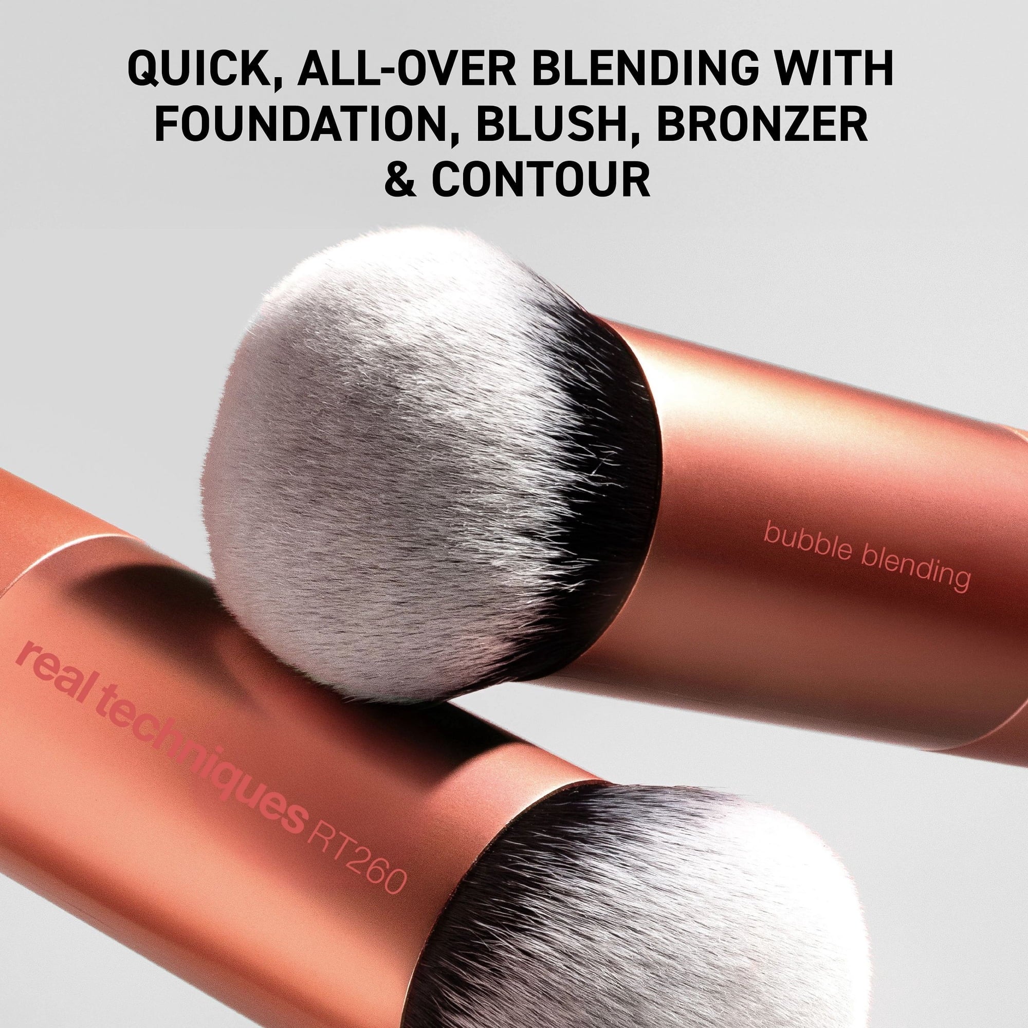 Real Techniques Bubble Blending Makeup Brush for Liquid and Cream Application