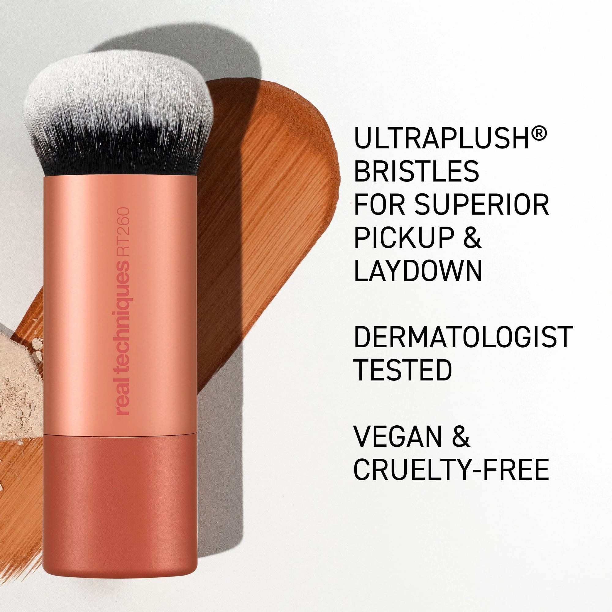Real Techniques Bubble Blending Makeup Brush for Liquid and Cream Application