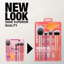 Real Techniques Everyday Essentials makeup brush and sponge set in retail package