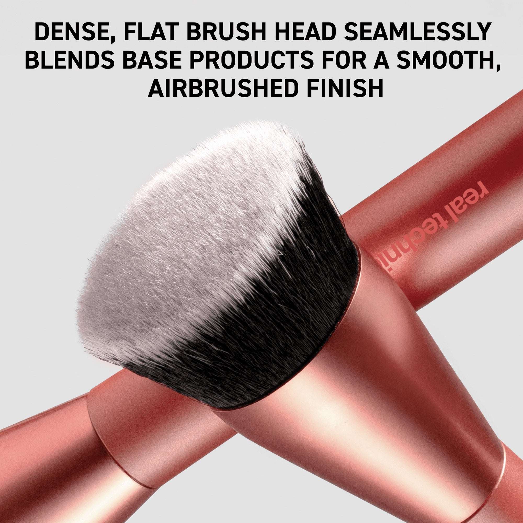 Real Techniques Glow Round Base Makeup Brush, for Liquid & Cream Foundation, 1 Count