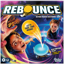 Rebounce electronic action game box with colorful REBOUND logo and device illustration