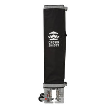 Black Crown Shades omni shade storage bag with logo and carry straps