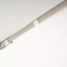 White canopy fabric edge with bracket and small hanging strap