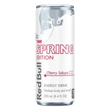 Red Bull Spring Edition energy drink can with Cherry Sakura flavor label