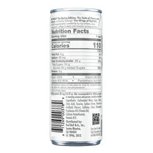 Red Bull Spring Edition energy drink can back with Nutrition Facts panel
