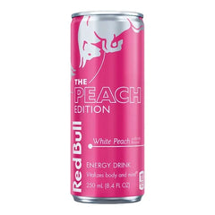 Red Bull Energy Drink, White Peach, 8.4 fl oz, 24-count