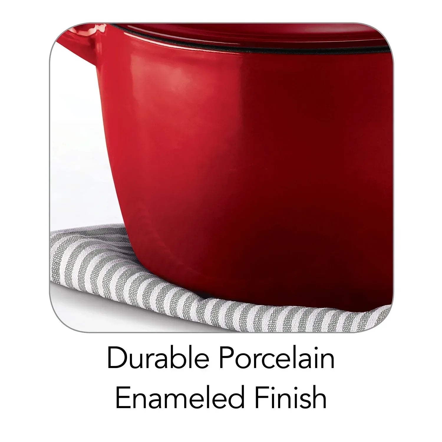 Tramontina Enameled Cast Iron 7-Quart Covered round Dutch Oven (Assorted Colors)